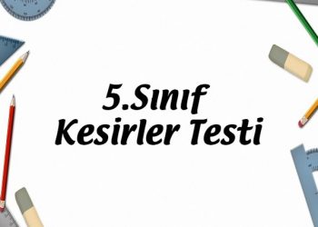5.Sınıf Kesirler Testi