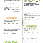 7.Sınıf Örüntüler ve İlişkiler Testi