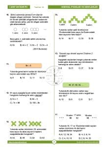 7.Sınıf Örüntüler Testi