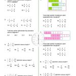 7.Sınıf Rasyonel Sayılarla Toplama ve Çıkarma İşlemi Testi