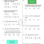 7.Sınıf Rasyonel Sayılarla Çarpma ve Bölme İşlemi Testi