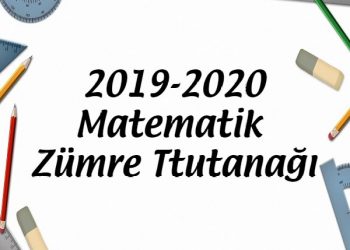 2019-2020 1.Dönem Matematik Zümre Toplantı Tutanağı