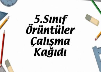 5.Sınıf Örüntüler Çalışma Kağıdı