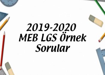 2019-2020 LGS Örnek Sorular