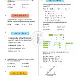 7.Sınıf Cebirsel İfadeler Testi