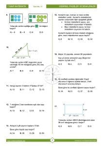 7.Sınıf Denklemler Testi
