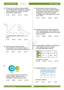 7.Sınıf Doğru ve Ters Orantı Testi