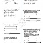 8.Sınıf Eşitsizlikler Testi