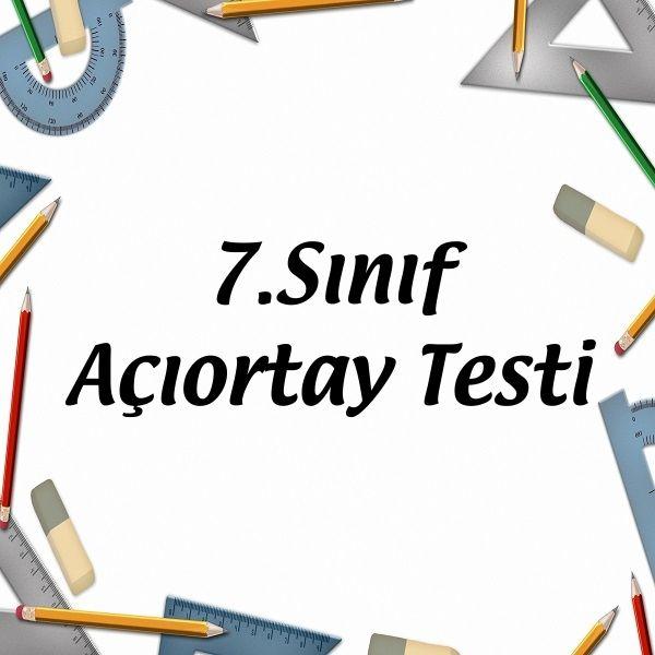 7.Sınıf Açıortay Testi