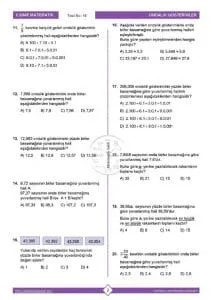 6. Sınıf Ondalık Gösterim Testi