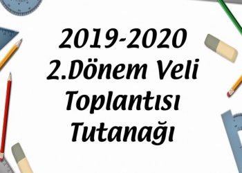 2019-2020 2.Dönem Veli Toplantısı Tutanağı