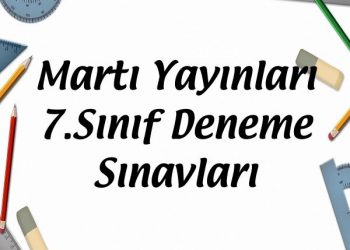 Martı Yayınları 7.Sınıf Deneme Sınavı