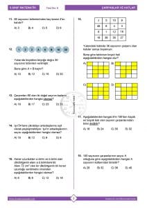 6.Sınıf Çarpanlar ve Katlar Testi
