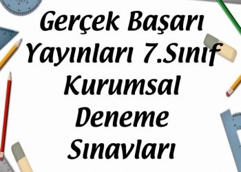 Gerçek Başarı Yayınları 7.Sınıf Kurumsal Deneme Sınavları