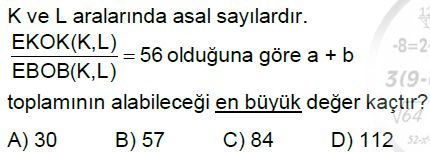 8.Sınıf Aralarında Asal Sayılar Online Test