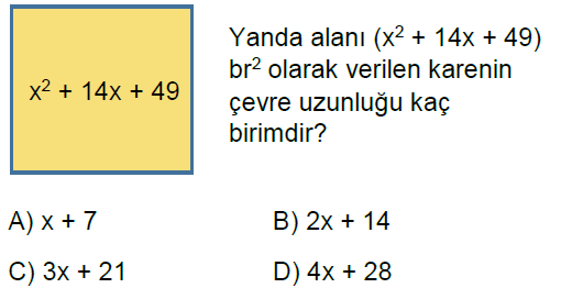 8.Sınıf Çarpanlara Ayırma Online Test