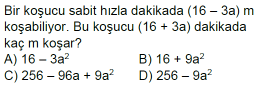 8.Sınıf Özdeşlikler Online Test