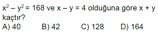 8.Sınıf Özdeşlikler Online Test