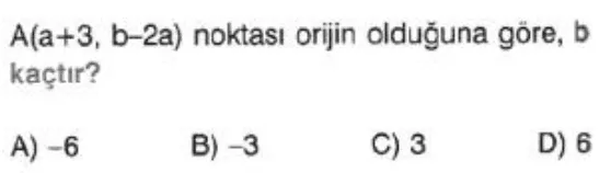 8.Sınıf Koordinat Sistemi Online Test