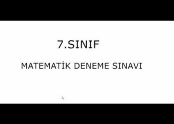 7.Sınıf Matematik Deneme Sınavı Çözümleri