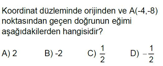 8.Sınıf Eğim Online Test 2