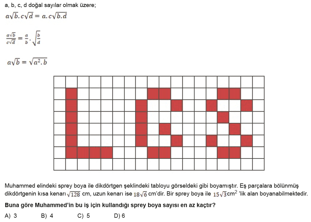 2022 LGS Matematik Provası