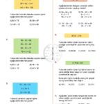 5.Sınıf Doğal Sayılarla Toplama ve Çıkarma Zihinden İşlemler Testi