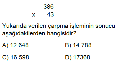 5.Sınıf Doğal Sayılarla Çarpma ve Bölme İşlemi Online Test