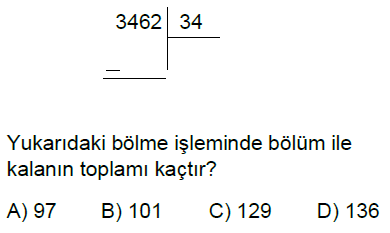 5.Sınıf Doğal Sayılarla Çarpma ve Bölme İşlemi Online Test