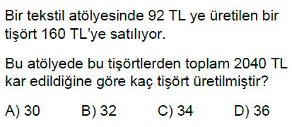 5.Sınıf Doğal Sayılarla Çarpma ve Bölme İşlemi Online Test