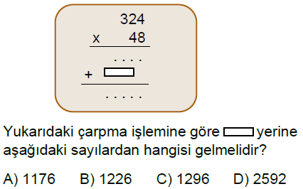 5.Sınıf Doğal Sayılarla Çarpma ve Bölme İşlemi Online Test