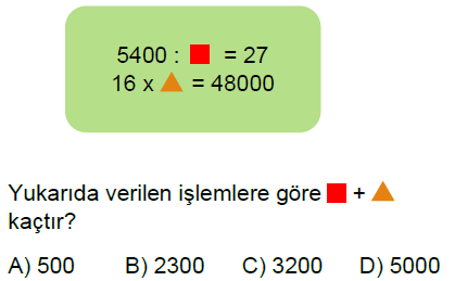 5.Sınıf Doğal Sayılarla Çarpma ve Bölme Zihinden İşlemler ve Tahmin Online Test