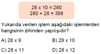 5.Sınıf Doğal Sayılarla Çarpma ve Bölme Zihinden İşlemler ve Tahmin Online Test