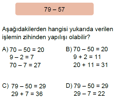 5.Sınıf Doğal Sayılarla Toplama ve Çıkarma Zihinden İşlemler Online Test