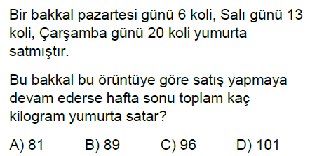 5.Sınıf Örüntüler Online Test