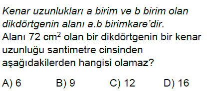 6.Sınıf Çarpanlar ve Katlar Online Test