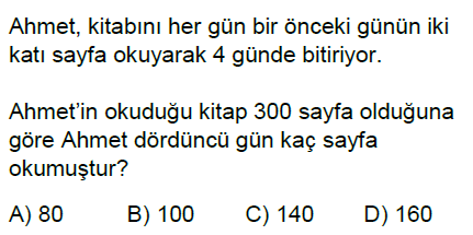 6.Sınıf Doğal Sayı Problemleri Online Test