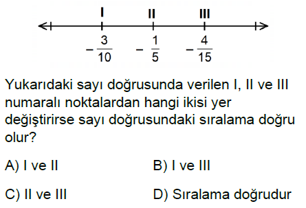 7.Sınıf Rasyonel Sayılar Online Test