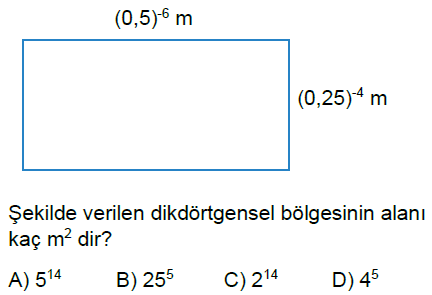 8.Sınıf Üslü İfadelerle İşlemler Online Test