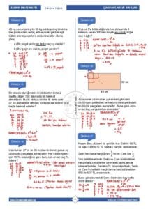 8.Sınıf EBOB - EKOK Çalışma Kağıdı
