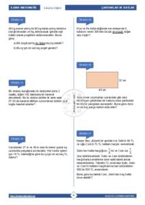 8.Sınıf EBOB - EKOK Çalışma Kağıdı