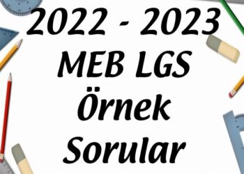 2022 - 2023 MEB LGS Örnek Sorular