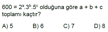 6.Sınıf Asal Sayılar ve Asal Çarpanlar Online Test