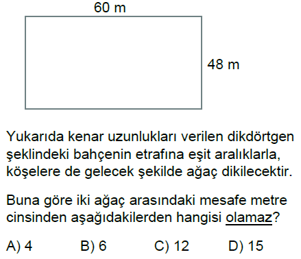 6.Sınıf Ortak Bölen Ortak Kat Online Test