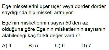 6.Sınıf Ortak Bölen Ortak Kat Online Test