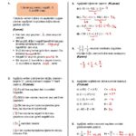 7.Sınıf Matematik 1.Dönem 1.Yazılı Soruları