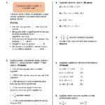 7.Sınıf Matematik 1.Dönem 1.Yazılı Soruları