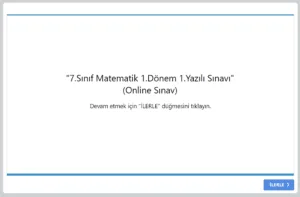 7.Sınıf Matematik 1.Dönem 1.Yazılı Sınavı Online Çöz 1 7.Sınıf Matematik 1.Dönem 1.Yazılı Online Sınav