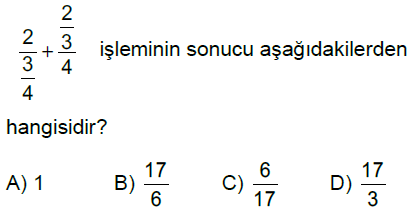 7.Sınıf Rasyonel Sayılarla Çok Adımlı İşlemler Online Test