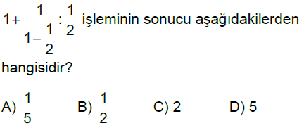 7.Sınıf Rasyonel Sayılarla Çok Adımlı İşlemler Online Test